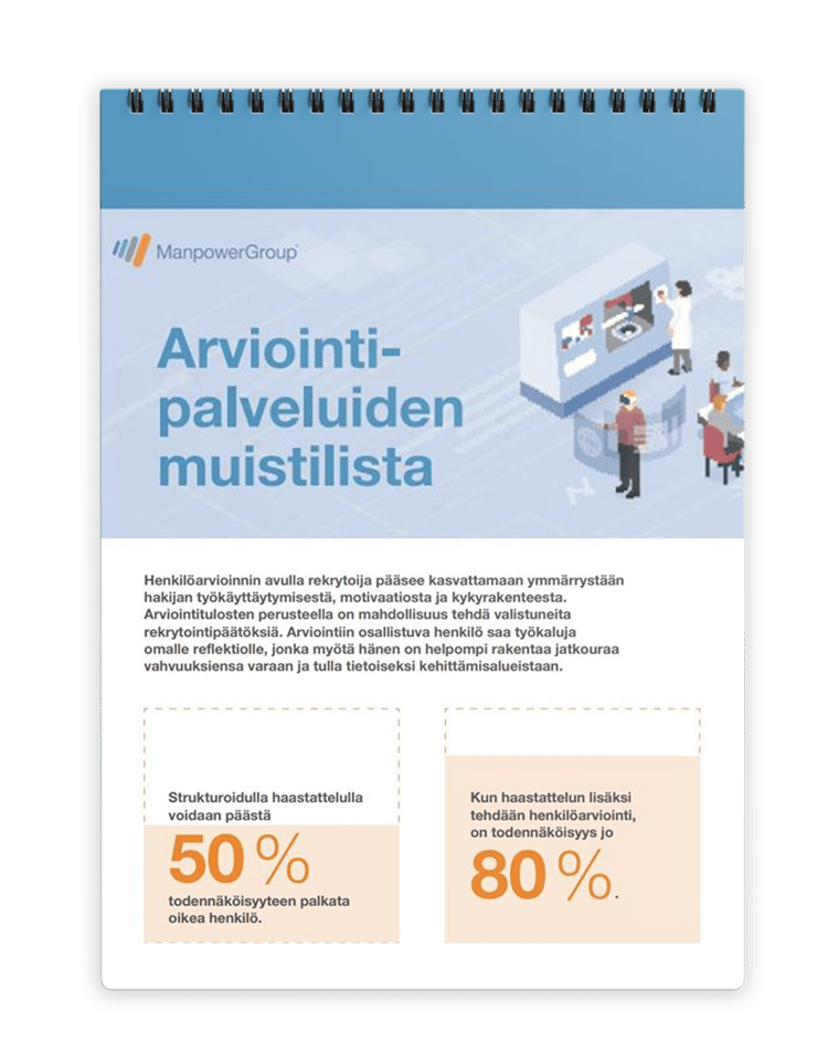 Arviointipalveluiden muistilista